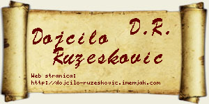 Dojčilo Ružesković vizit kartica